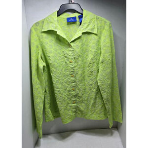 Women's j.h. collectibles Lime Green Blouse S